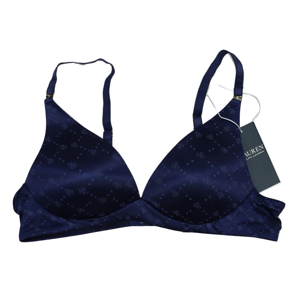 Ralph Lauren Comfort Wire-Free Full Coverage Padded Logo Women's T-Shirt Bra NWT